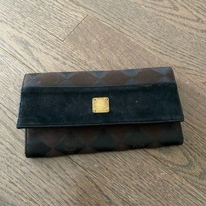 MCM suede and leather wallet